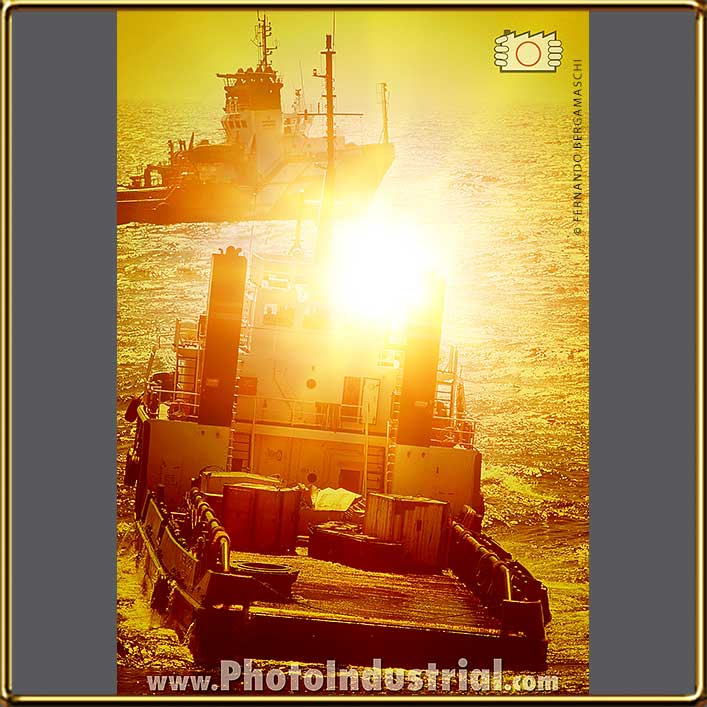 tug boat offshore in Bacia de Campos, Rio