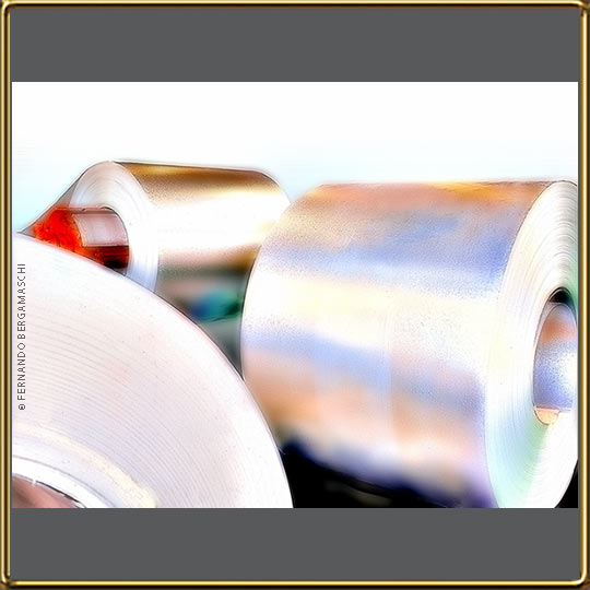 reels of steel sheet